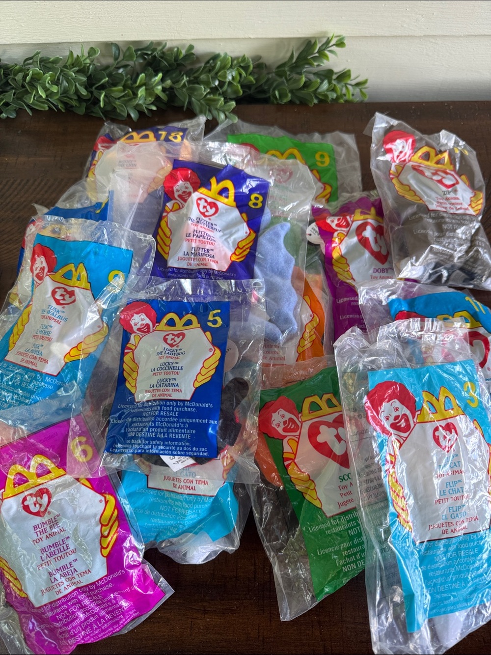 Bundle of 16 Ty Vintage McDonald’s Happy Meal Beanie Babies NEW